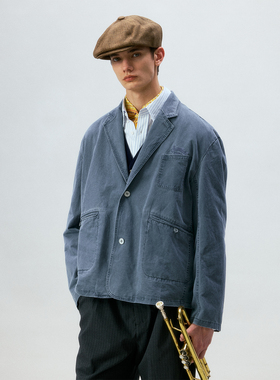 化学制品 中古商店的工作西服  J15_BLU_TAILOREDJACKET