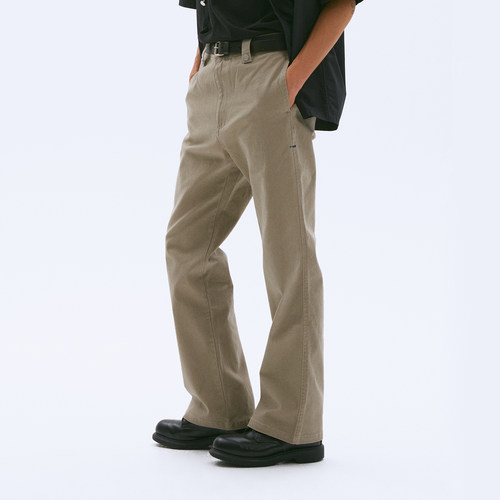 化学制品 美丽人生 木村拓哉的轻工装微喇休闲裤 P5_BLK_CHINOS