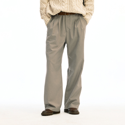 化学制品 三上健一的直筒西裤 P4_BLK_TAILOREDTROUSERS