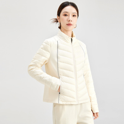 冬季新款90白鸭绒超轻薄羽绒服2025女士轻便修身保暖短款外套