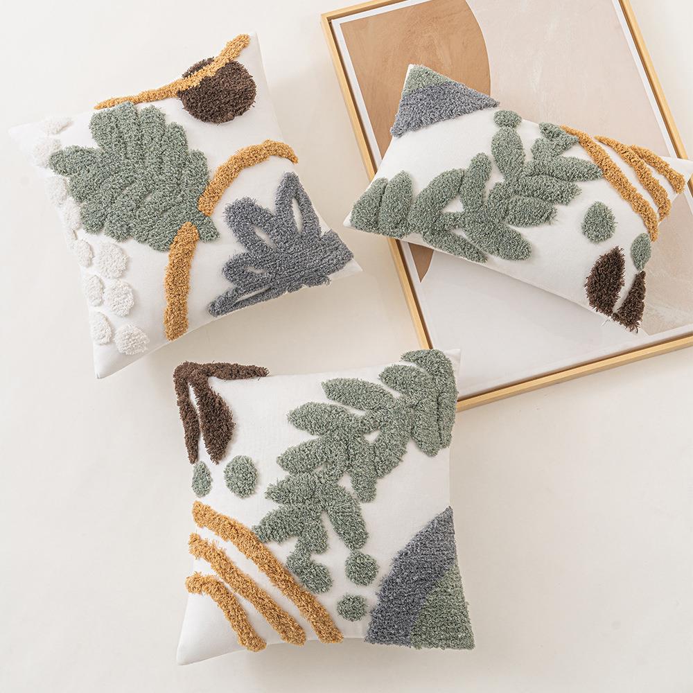 波西米亚北欧风摩洛哥沙发抱枕客厅靠垫样板间民宿簇绒靠枕套