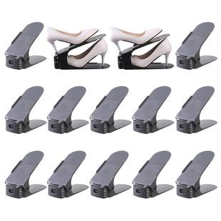 托架 柜整理架子高度可调节塑料双层鞋 12个鞋 子收纳架分层省空间鞋