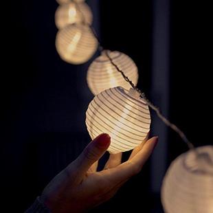 现货提供20太阳能灯笼灯串当天发货 节日聚会彩 电商热销爆款