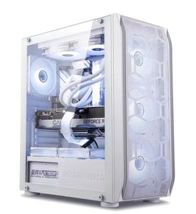 金河田傲雪E-ATX机箱台式机电脑机箱发光游戏diy背线侧透新品