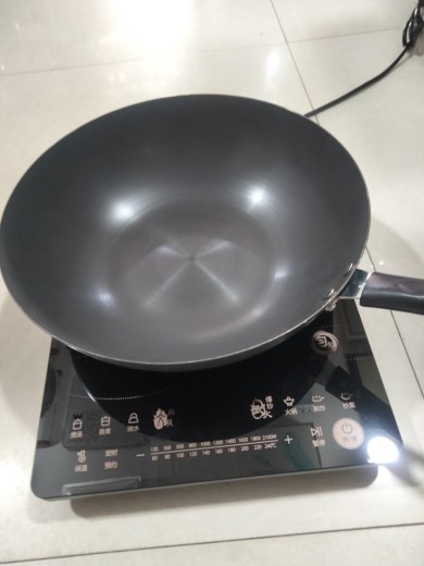 美的真不锈无涂层铁锅32Cm平底炒锅电磁炉煤气灶通用重量2