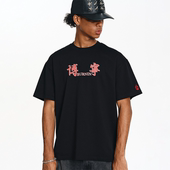 BURNIN 文化街头休闲宽松上衣潮 经典 博宁街头少年宫短袖 T恤男夏季