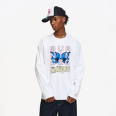 小火苗长袖 T恤男女秋季 新款 BURNIN 圆领纯棉休闲宽松情侣衫 上衣潮