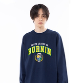T恤情侣街头宽松百搭上衣潮流印花长袖 BURNIN 「YLOB」长袖 体恤