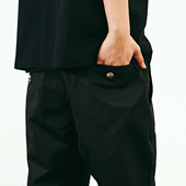 横排标签 潮牌宽松休闲裤 工装 BURNIN 短裤 男夏季 黑色潮流5分裤