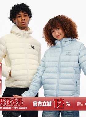 BURNIN*90白鸭绒轻薄户外连帽排骨羽绒服男女冬季休闲保暖上衣潮