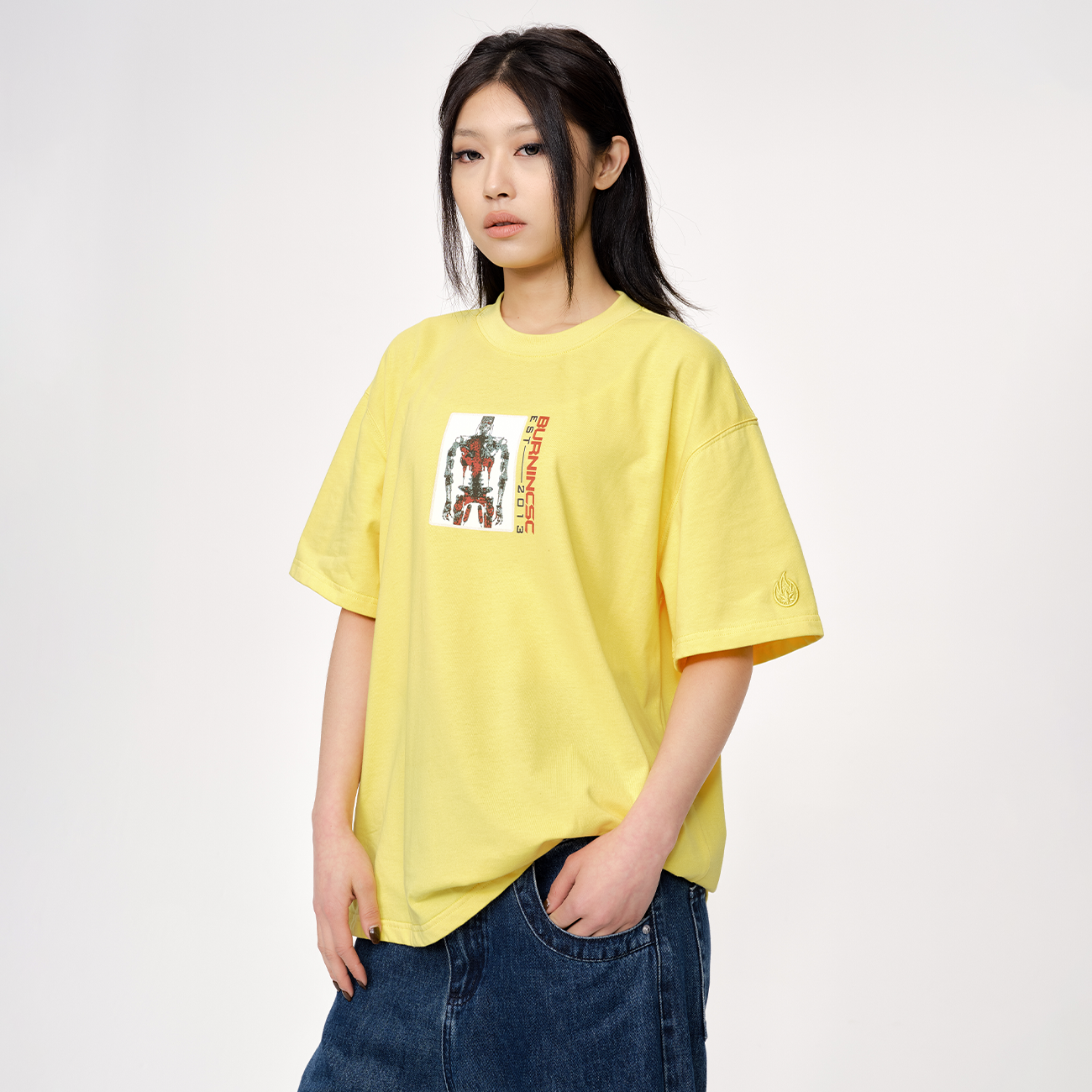 BURNIN*「燃情岁月」“终结者”短袖T恤男士宽松美式休闲夏季上衣