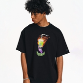 T恤男夏季 BURNIN 魔法药水短袖 街头嘻哈潮流基础圆领休闲宽松上衣