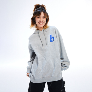 BURNIN 上衣 火苗字母LOGO连帽卫衣宽松青春百搭创意潮牌春秋新款