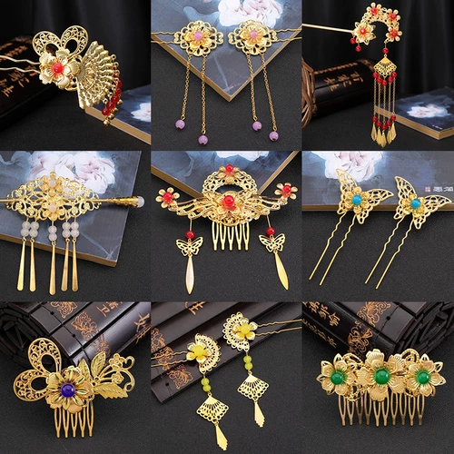 Китайская шпилька, набор материалов, ханьфу, аксессуар для волос ручной работы, «сделай сам»