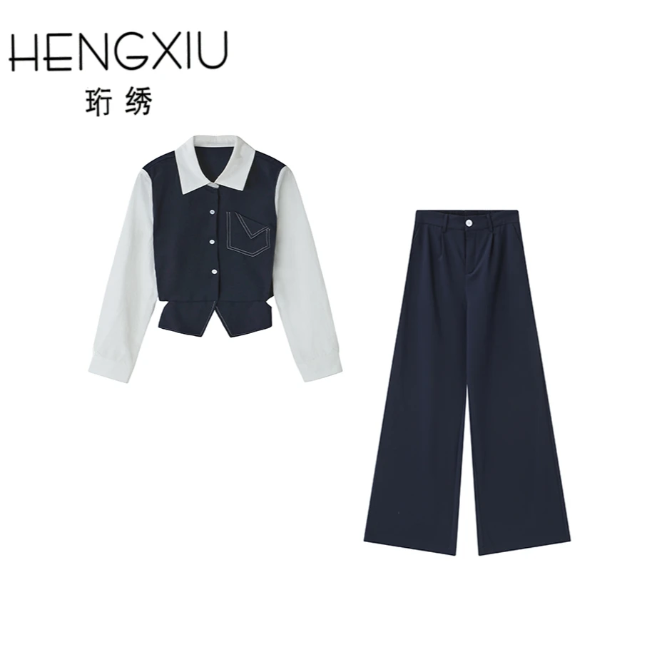 【玉米专享】珩绣休闲风时尚套装洋气女装高腰休闲气质Y-T29814