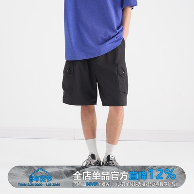 防泼水登山布多袋工装短裤男夏季