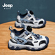 涉水溯溪鞋 Jeep夏季 户外软底防滑沙滩鞋 男童旋转纽扣包头凉鞋 新款
