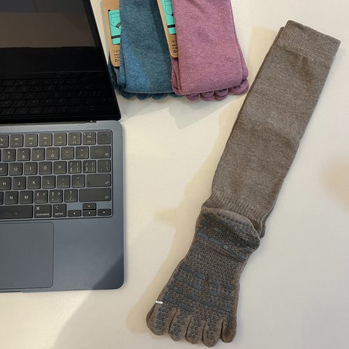 防滑五指瑜伽袜普拉提运动健身