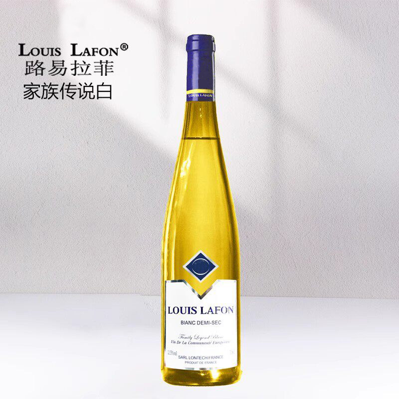 法国原瓶进口路易拉菲LOUISLAFON家族传奇半干白葡萄酒750ml单支