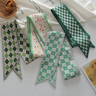 绿色小清新发带细窄长条扎马尾飘带多功能装饰包包礼盒蝴蝶结丝带