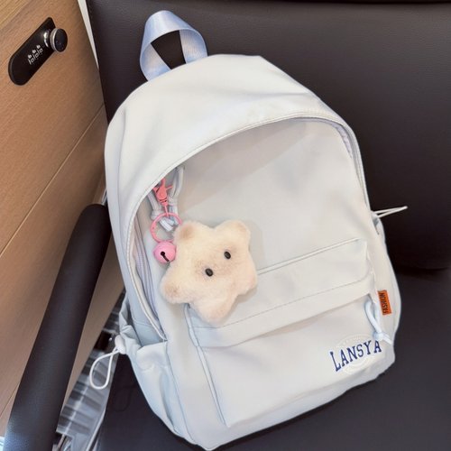 书包初中女生ins小众简约百搭中型高中生双肩包小容量少年感背包