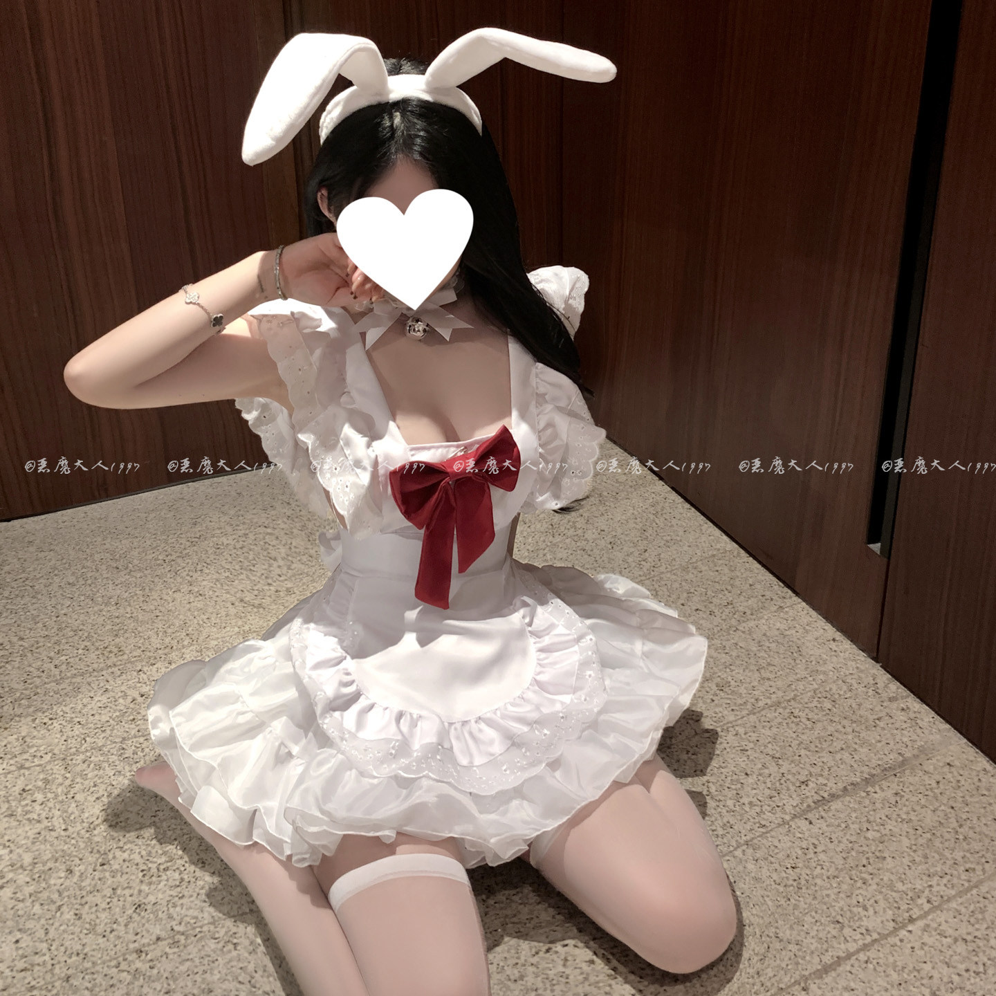 恶魔大人女仆连衣裙情趣高颜值纯欲蕾丝花边诱惑设计感小围裙制服