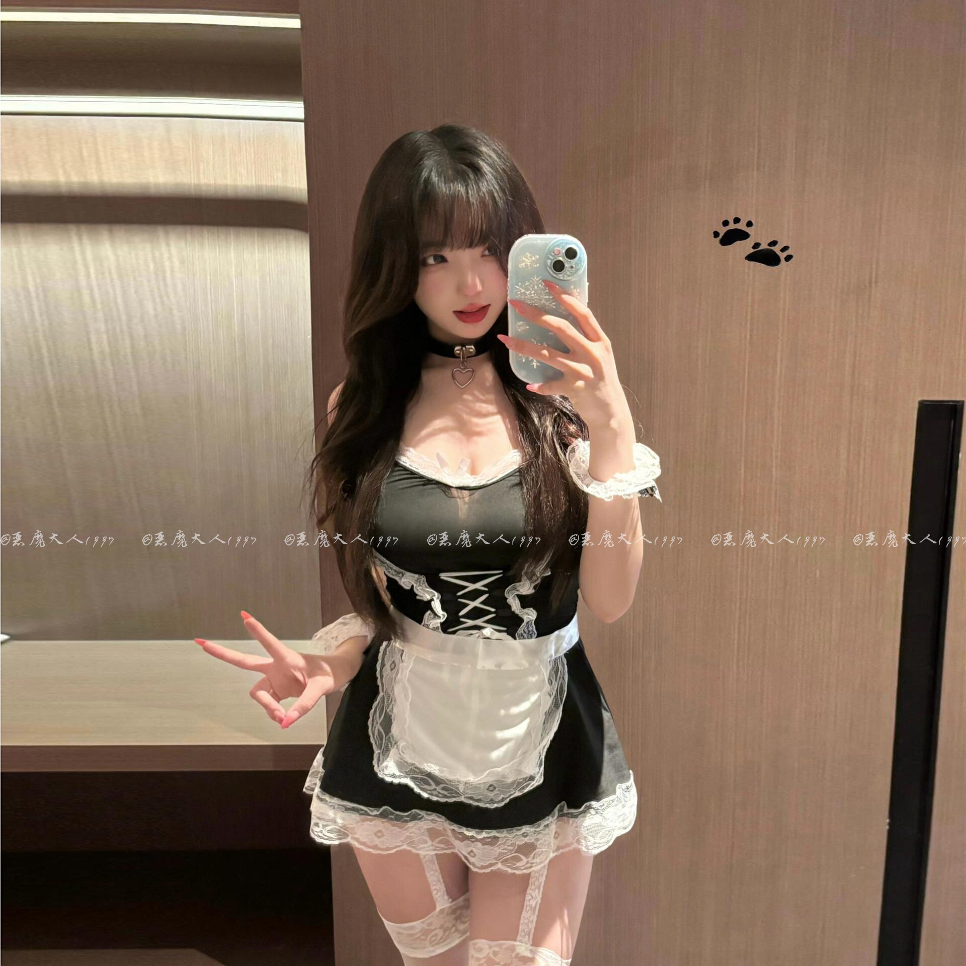 恶魔大人情趣性感cos女仆女佣套装甜辣诱惑蕾丝花边内衣睡裙制服