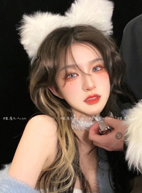 狼耳头饰猫耳朵cosplay兽耳发箍