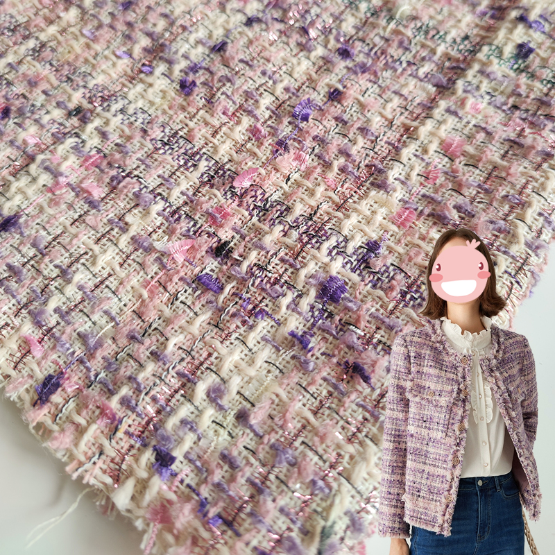 气质小香风面料编织布料