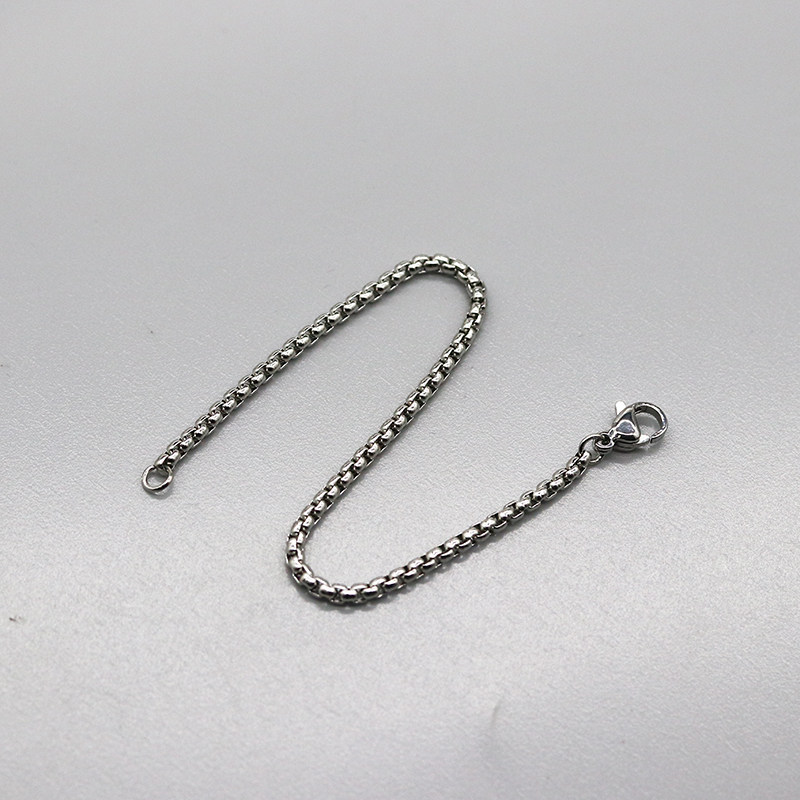 卉萱diy钛钢方珍珠链条吊牌链子带扣防水防汗项链挂链饰品配件,饰品/流行首饰/时尚饰品新,链条,淘宝优惠券,粉丝福利购,淘宝优惠卷