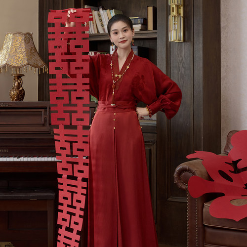 听旬余生秋季新中式汉服女套装