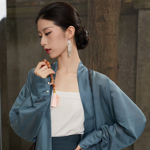 四破三裥裙改良汉服听旬春季外套