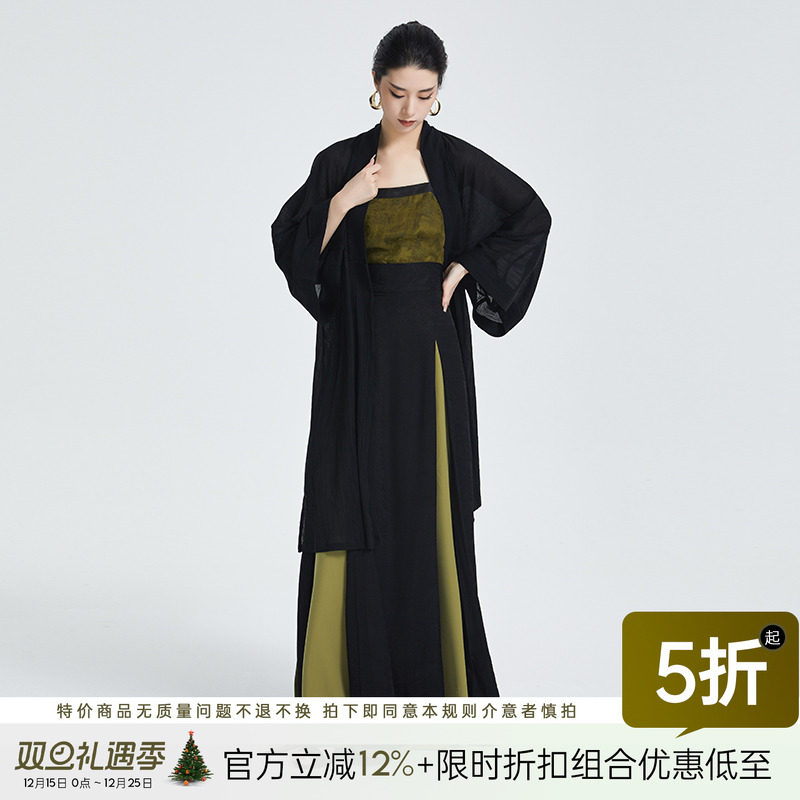 听旬凉州原创国风改良汉服桑蚕丝