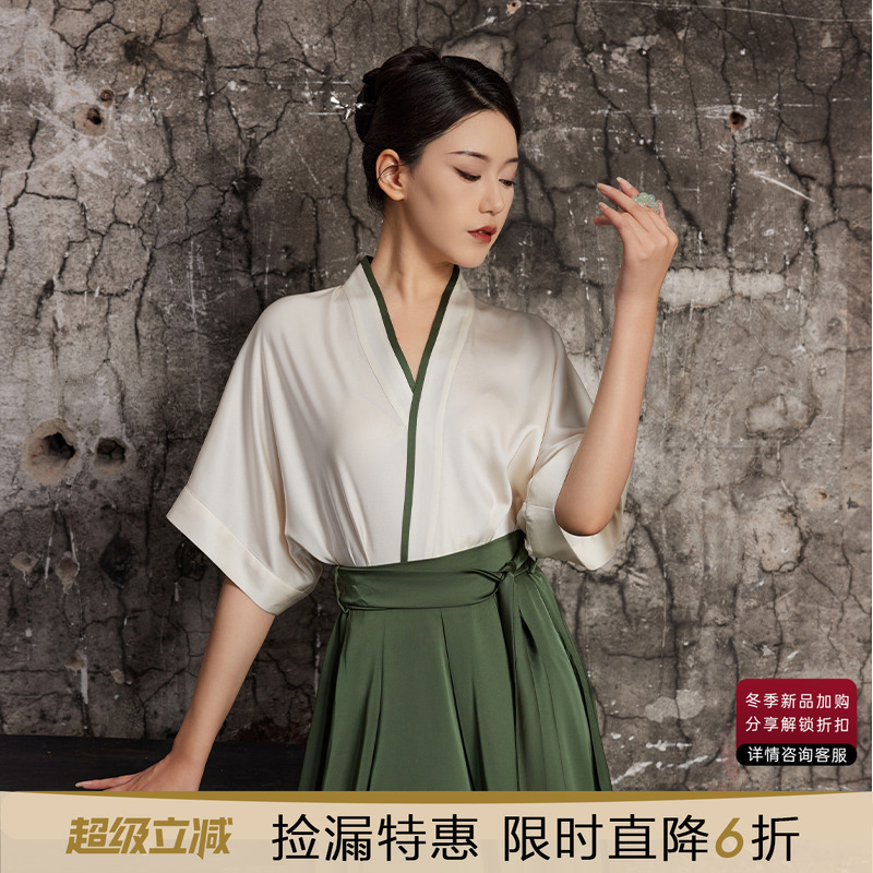 交领上衣汉服听旬原创国风