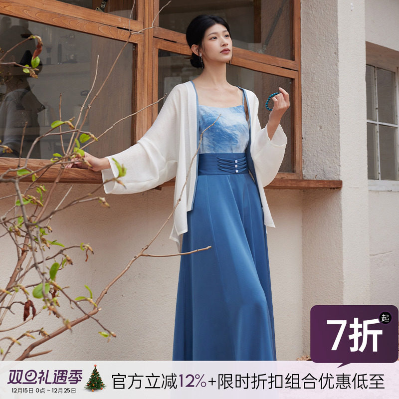 听旬汉服套装国风改良十二破裙女