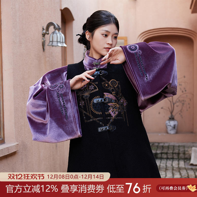 听旬璇玑重工羊毛呢气质新款套装