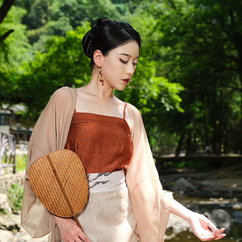 旋裙改良对襟衫听旬夏季汉服图片
