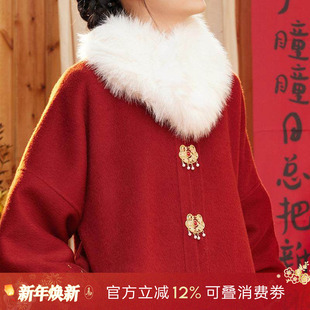 专拍链接 围巾 女保暖加厚围脖日常戴百搭氛围感新中式 听旬冬季