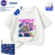 NASA猎魔女团K 上衣 洋气百搭半袖 POP女童纯棉短袖 T恤中大童夏新款