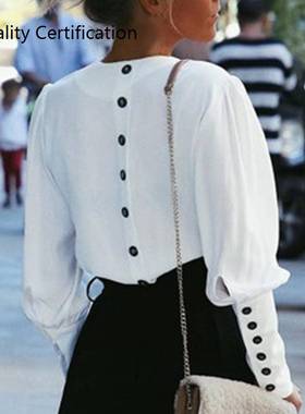 Summer Autumn Lady Shirt  Female Office Chiffon Blouse Tops