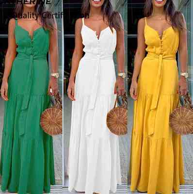 Dresses V-neck Bandage Party Beach Dress