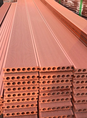 塑木地板户外庭院露台防腐木公园栈道二代共挤3D浮雕木纹木塑地板