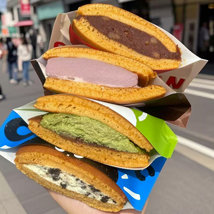 小朋友大爱！蒋欣同款铜锣烧生巧抹茶草莓夹心馅面包泽田本家同款