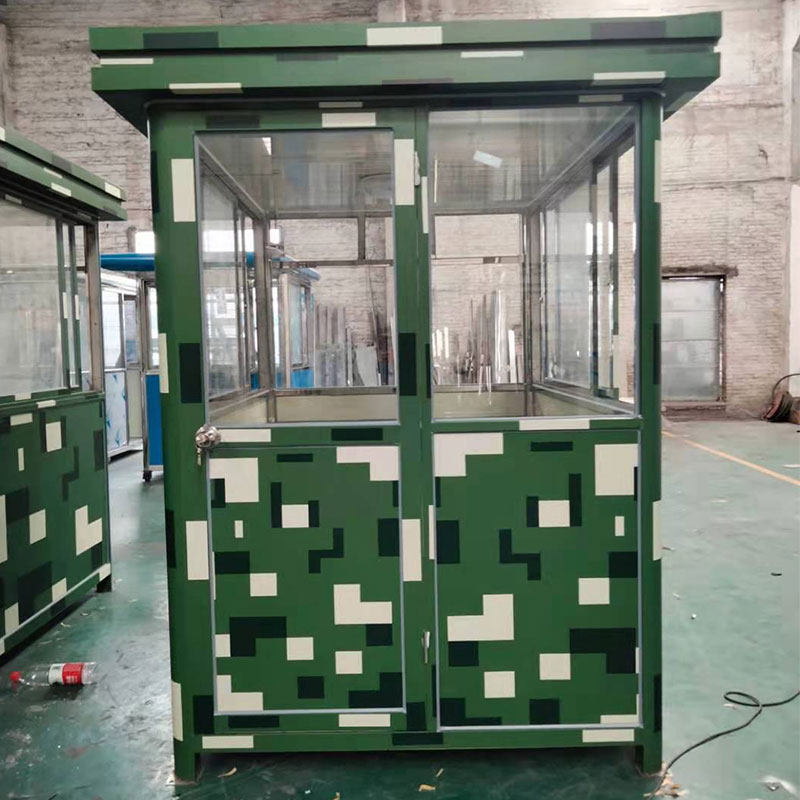 部队防爆玻璃站台全透明岗亭停车成品岗亭小区学校活动带空调架子