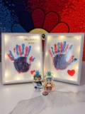 Отпечаток рук для влюбленных, пигментированная фоторамка, чернильная подушечка, памятная маска для рук на день Святого Валентина, «сделай сам», подарок на день рождения