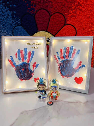 Отпечаток рук для влюбленных, пигментированная фоторамка, чернильная подушечка, памятная маска для рук на день Святого Валентина, «сделай сам», подарок на день рождения