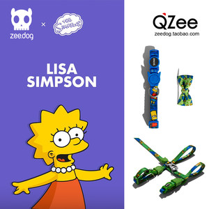 QZee辛普森猫咪套装zeedog项圈安全扣防窒息胸背牵绳美短英短波斯