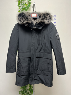 专柜品质狐狸毛领可拆卸兔毛内胆男款冬季防寒保暖连帽派克服外套