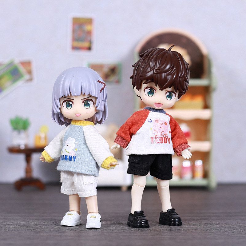 OB11娃衣 可爱小卫衣 长袖Molly娃娃衣服 bjd12分 GSC素体 UFDOLL