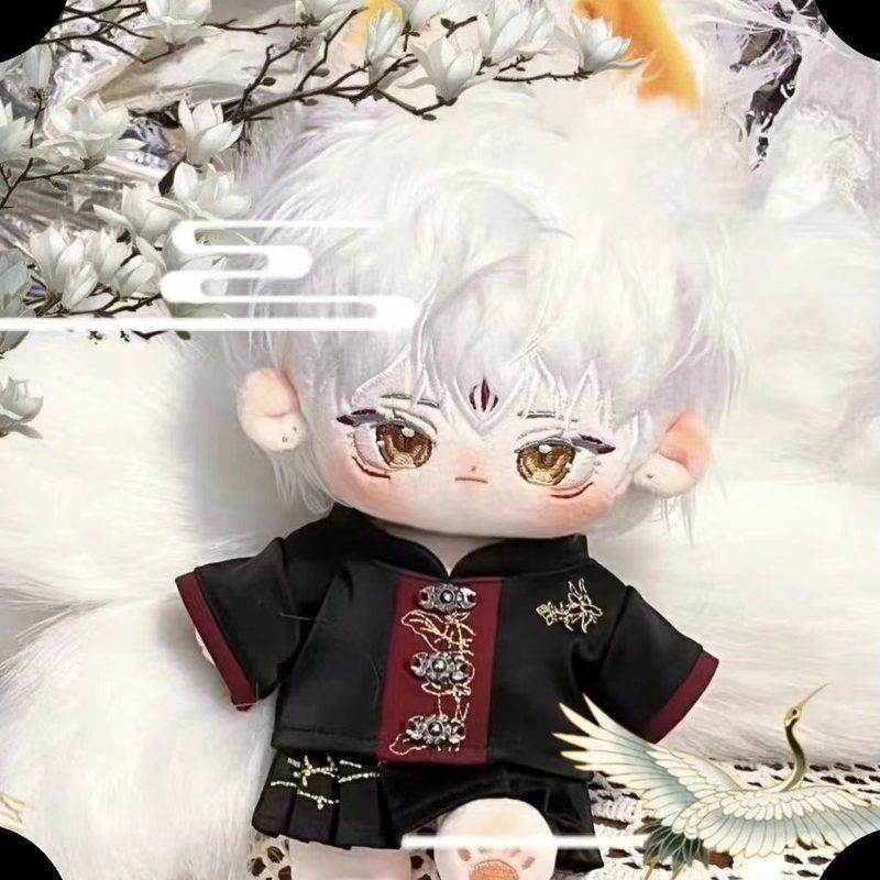 【现货批发】20厘米无属性现货棉花娃娃娃衣汉服刺绣套装20cm娃衣